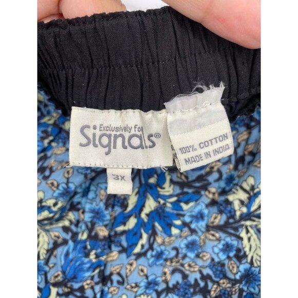 EXCLUSIVELY FOR SIGNALS COTTON FLORAL BOHO MAXY SKIRT SIZE 3X ELASTIC WAIST - Picture 4 of 4